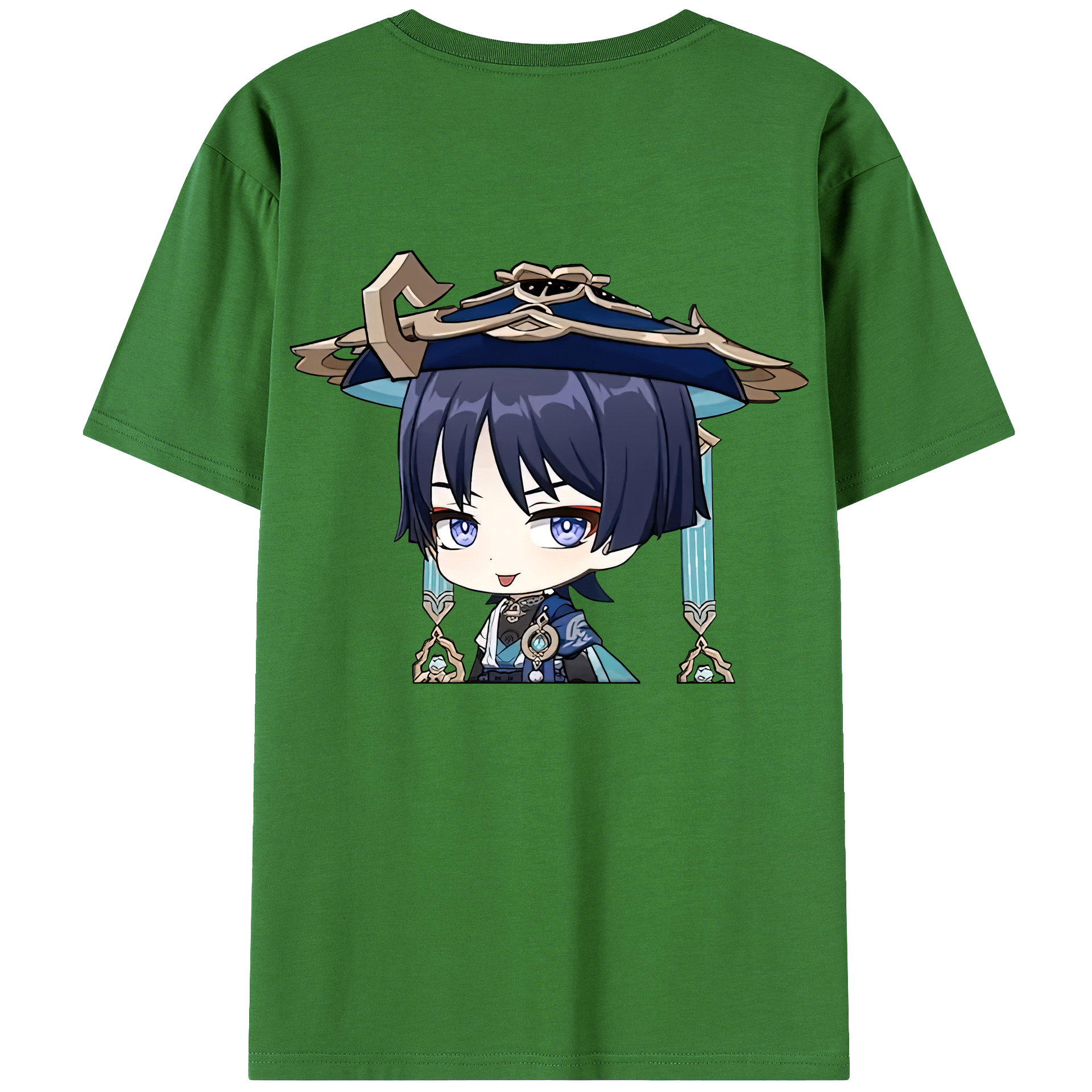 げんし神 さんペい genshin Sanpei レディース半袖Tシャツ(バックプリント)